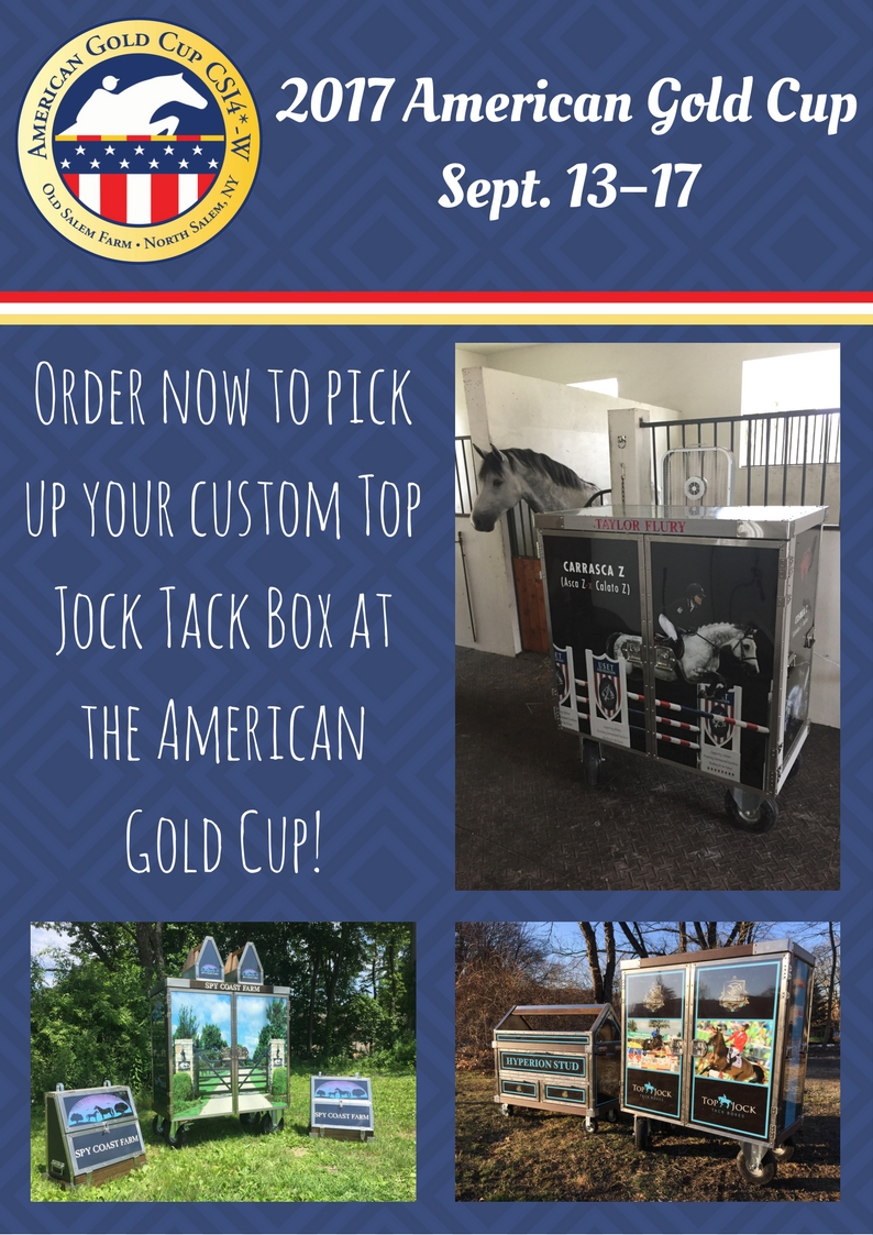 Have Your Top Jock Tack Box Hand Delivered at the American Gold Cup