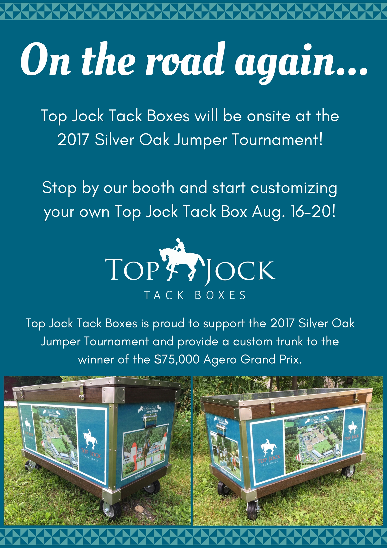 Top Jock Tack Boxes Heads to Silver Oak Jumper Tournament This Week!