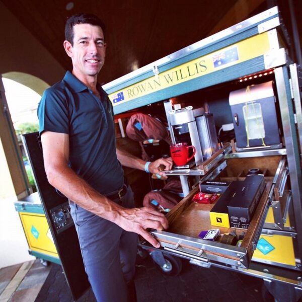 Rowan Willis mobile coffee cart.