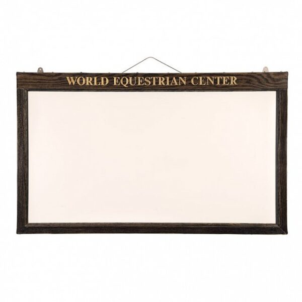 World Equestrian Center signboard.