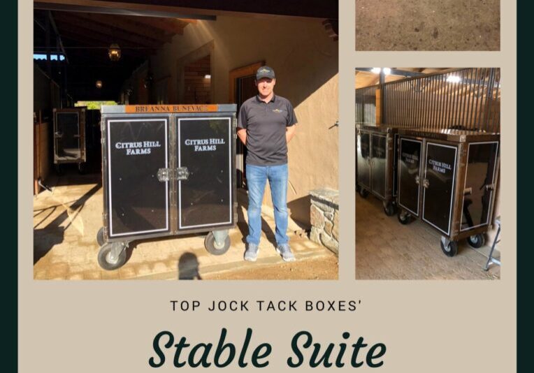 Custom branded stable tack boxes.
